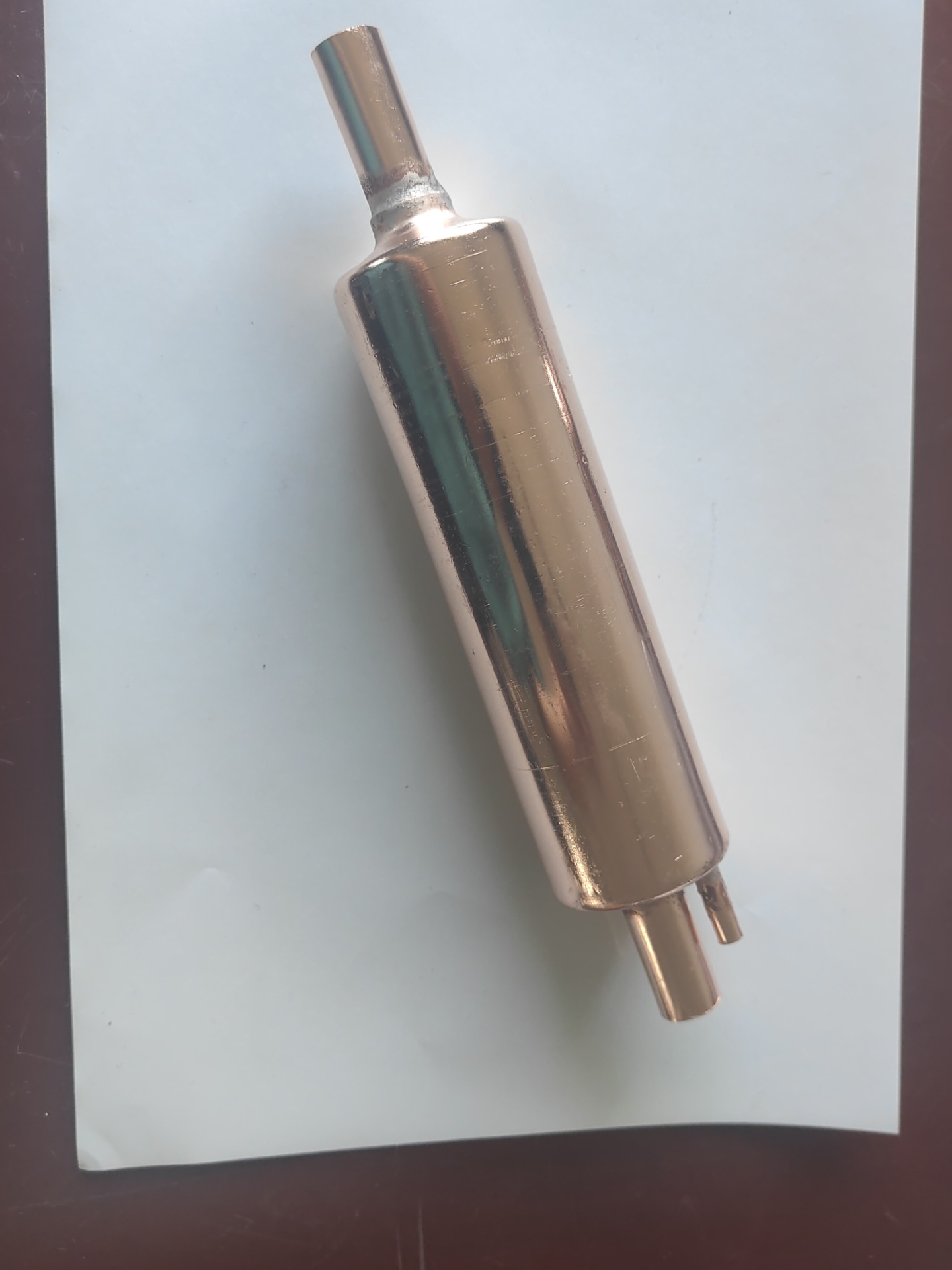 厂批直供紫铜储液器空调储液桶紫铜清音器制冷原件储液器