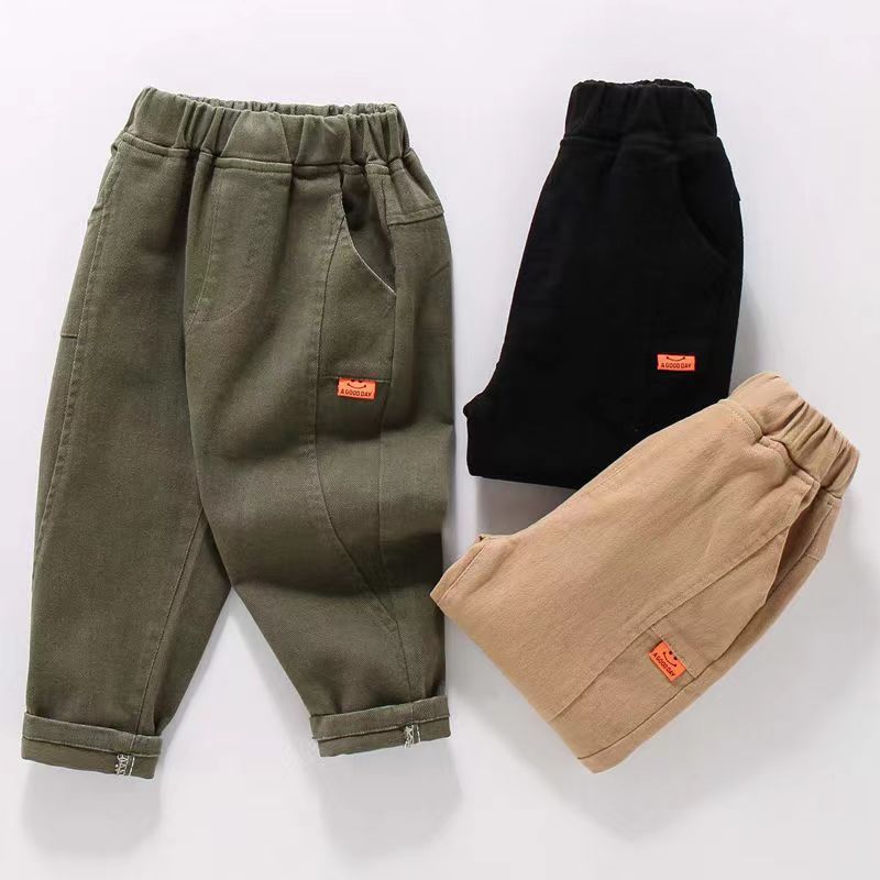 Demi-season thin children's trousers for boys