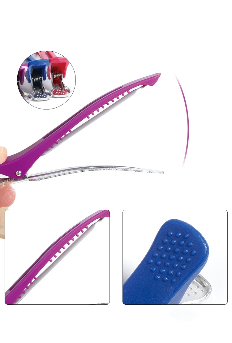 Professional Hair Sectioning Clips For Salons Matte Duckbill Clips_voghion.com