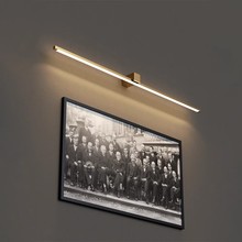 大尺寸不锈钢壁画灯 LED长条灯现代过道背景墙展厅床头画廊镜前灯