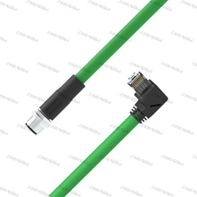 M12���DRJ45ֱ�ǹ����I��̫�W��4оD�ͷ�ˮ�B�������^