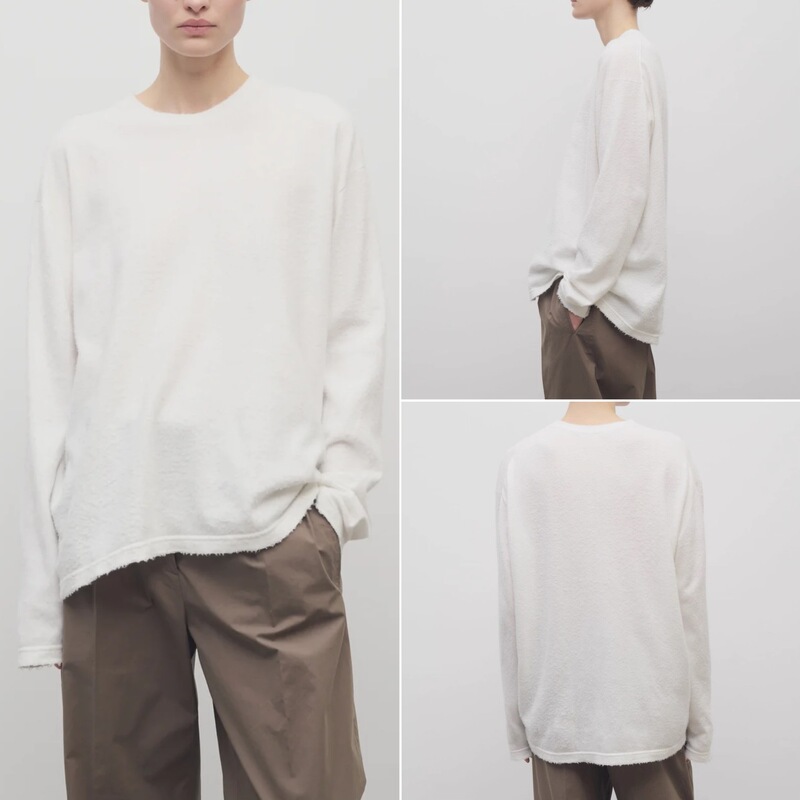 House25 Autumn and Winter Hand-Brushed Pilling Capsules, Super Comfortable and Skin-Friendly Silhouette Pure Color Round Neck Knitted T-Shirt