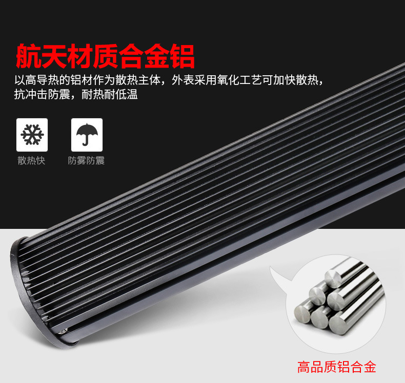 Car Strip Lights Led Spotlights Grille Lights Super Bright Waterproof Truck Front Bumper Lights 12V 24V Off-Road Roof Lights Modification