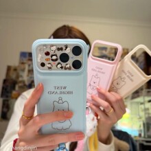 西高地狗狗适用苹果17Promax鼓包手机壳16/15皮质14/13/12/11情侣