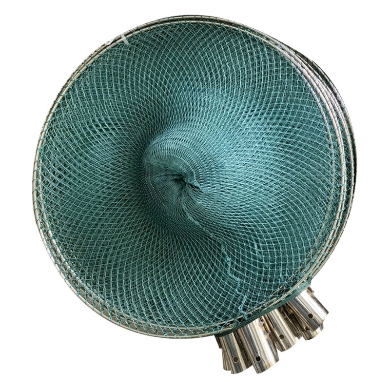 Copy Net Set stainless steel copy net head solid ring fishing fish net pocket thick super hard large material copy net rod fishing gear