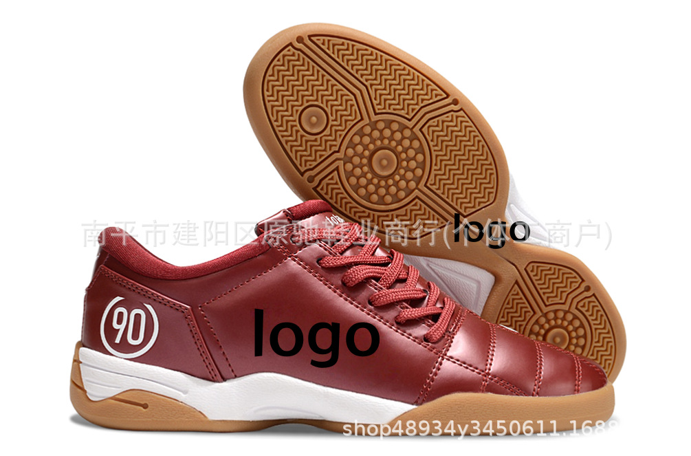 Fábrica de Putian al por mayor T90 serie interior MD fondo plano zapatos de fútbol de fondo bajo entrenamiento césped interior y exterior