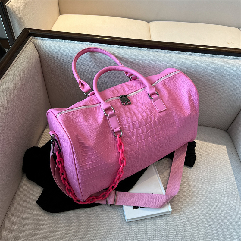 Travel Bag Women's Lightweight Short-distance Travel Bag Short-term Travel Bag Portable Duffel Bag Waterproof Fashion Sports Fitness Bag Travel Bag Women's Lightweight Short-distance Travel Bag Short-term Travel Bag Portable Duffel Bag Waterproof Fashion Sports Fitness Bag