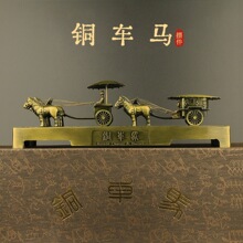 秦始皇兵马俑博物馆手工艺摆件铜车马陶俑纪念品西安特色旅游礼品