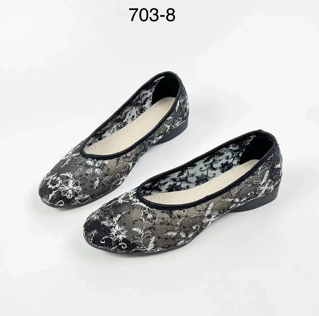 703-8 Сетка Сандалии Маленький Клин Мягкая Низ Дышащий Темперамент Джокер Ткань Обувь Ежедневно Низкий Верх