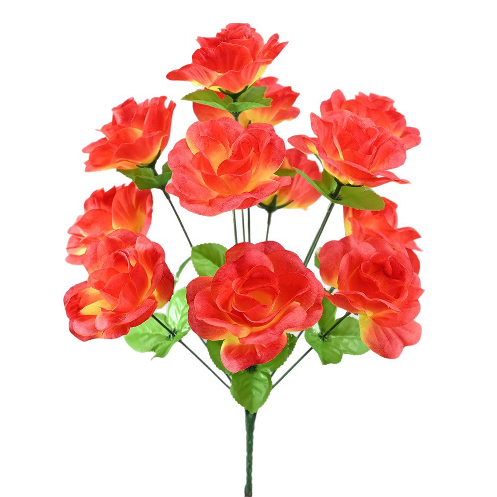 Rosas Artificiales Enviadas de Fábrica, 12 Cabezas de Rosa Pequeñas para Arreglos Florales, Decoración de Bodas, Flores Artificiales al por Mayor