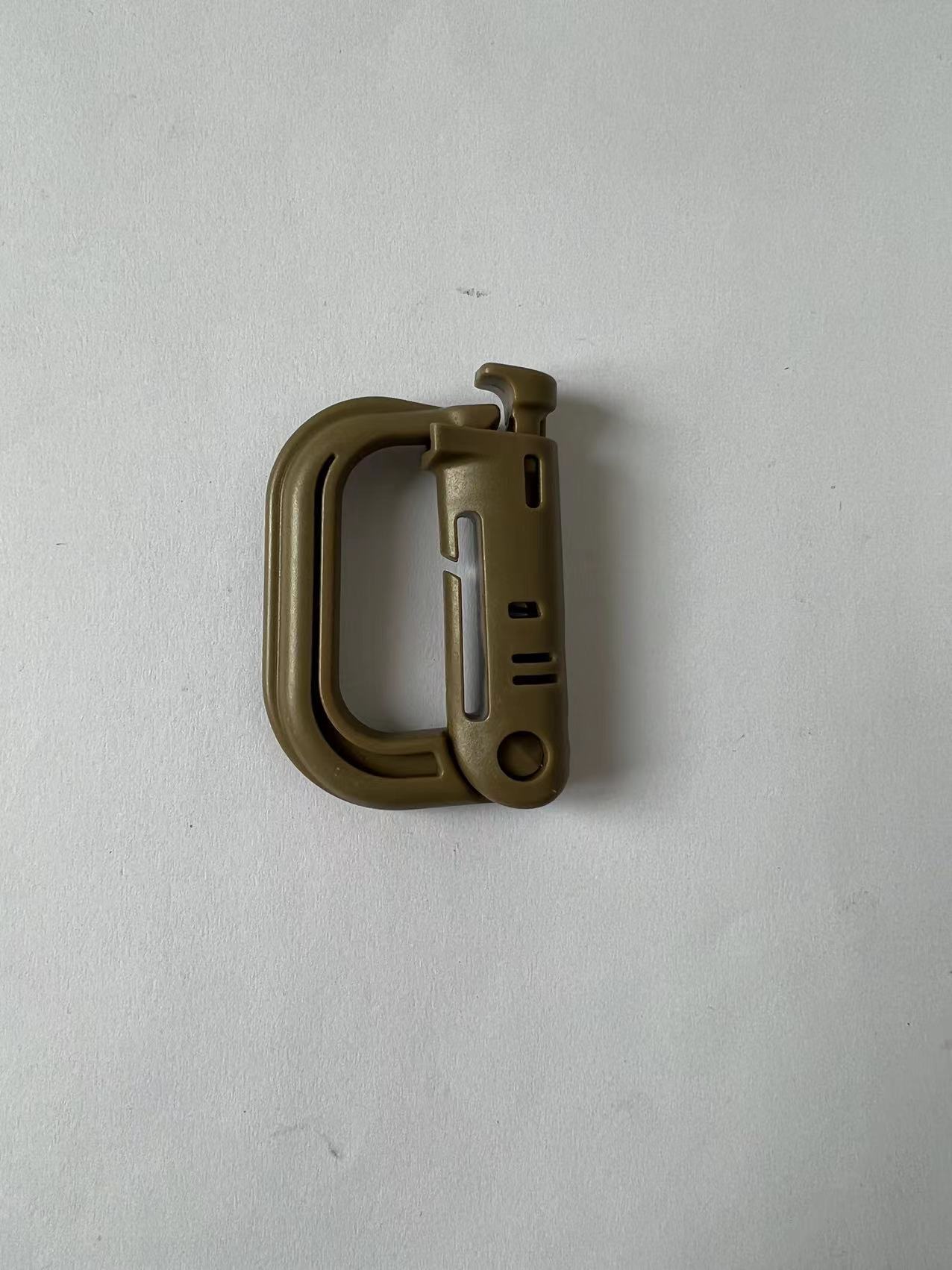 Cerradura de tipo D táctica Prensa abierta de alta resistencia hebilla de gancho de plástico 25MM cinta alpinismo hebilla de gancho hebilla de plástico