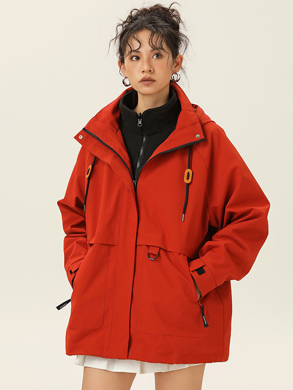 Rose Story Mismo estilo chaqueta mujer otoño nuevo traje de montañismo suelto tres en uno chaqueta chaqueta mujer