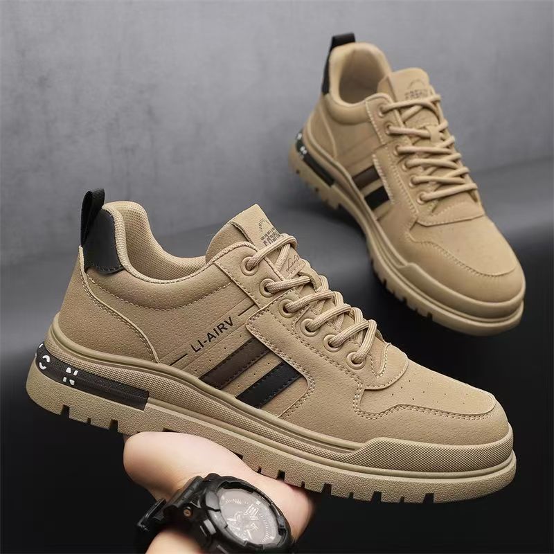 Zapatos de trabajo para hombres 2026 nueva primavera transpirable trabajo antideslizante desgaste casual al aire libre zapatos deportivos de suela gruesa