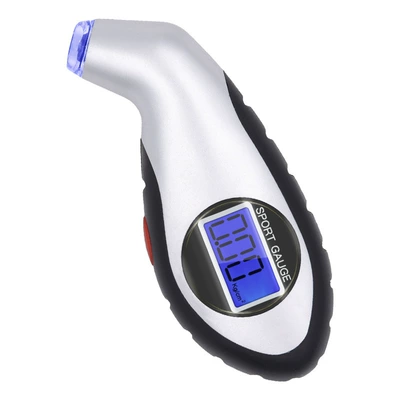 Vehicle-mounted high-precision automobile tire inspection Air pressure gauge/tire pressure gauge - silver