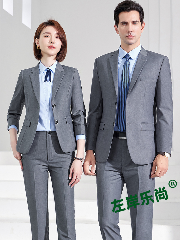 Blue professional black classic suit jacket
