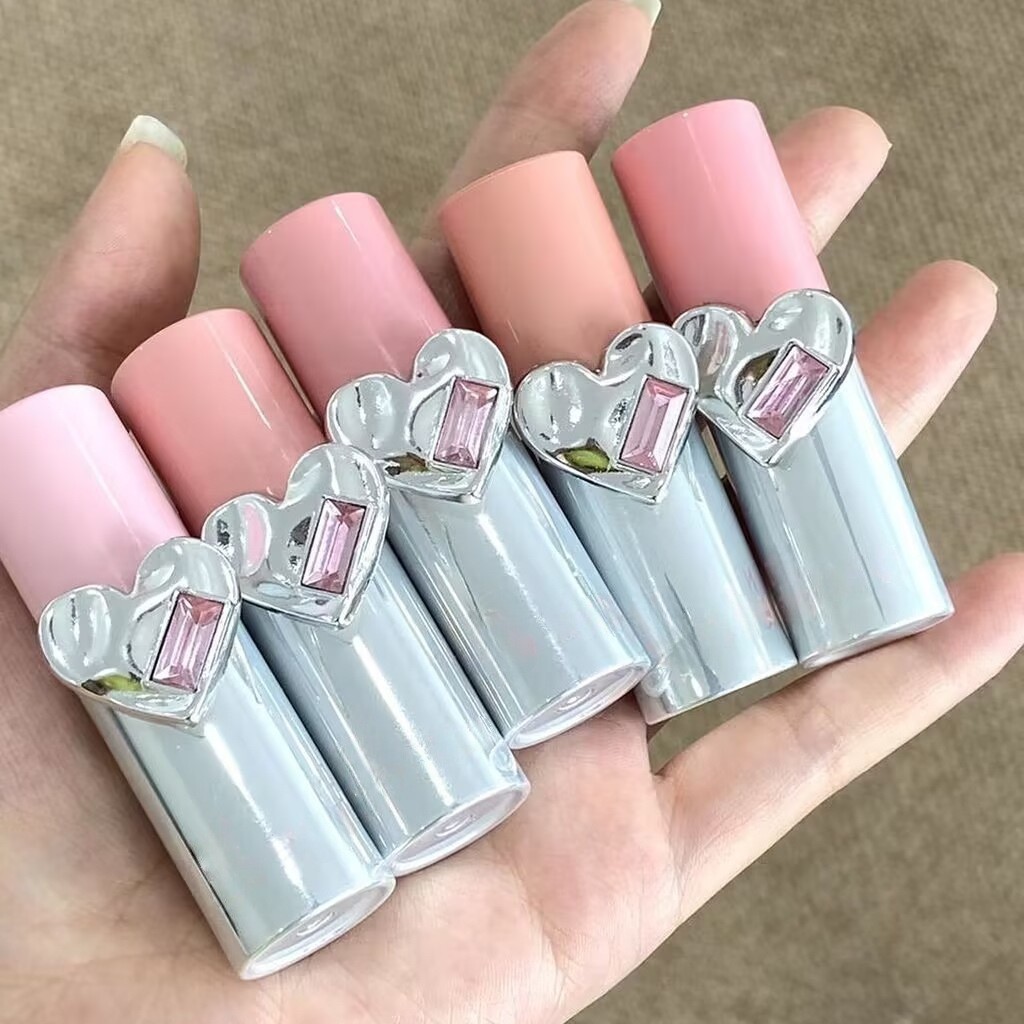 2.5ml粉色爱心可爱韩系唇彩管唇泥棒液体腮红遮瑕膏管lip gloss