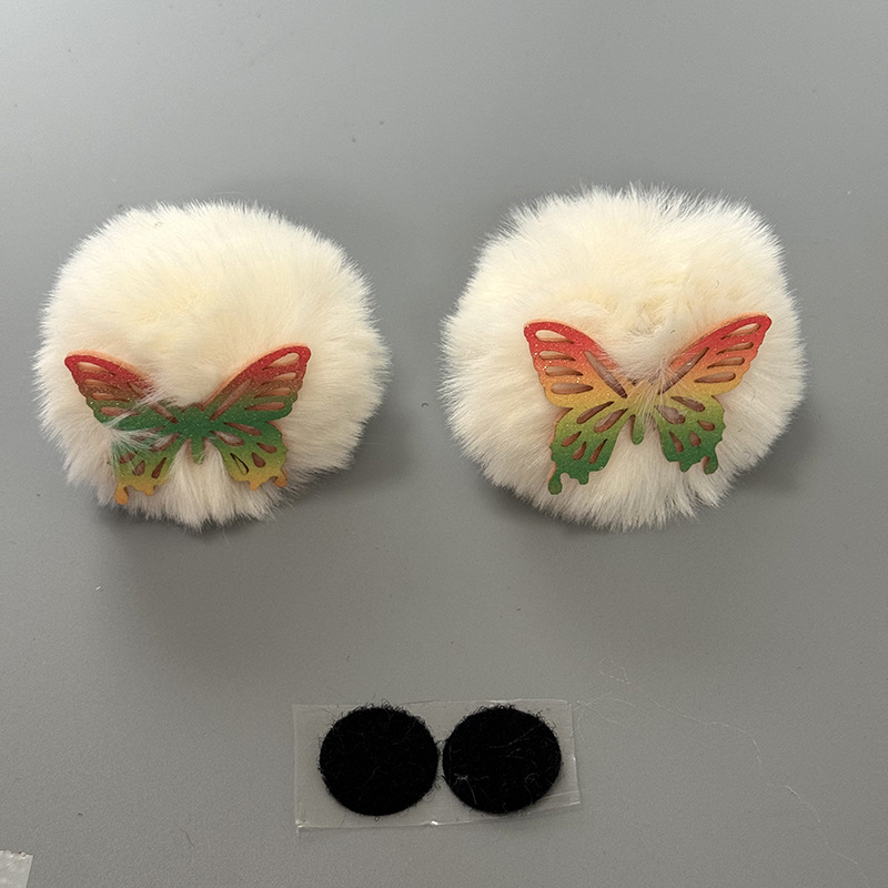 Motuoche – Motorcycle Helmet Decoration Auto Parts and Accessories - bun-bow-off-white