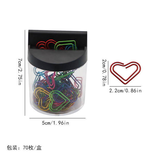 Cartel de almacenamiento de clip magnético de color macarón cuadrado creativo