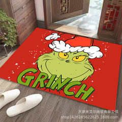 国境を越えた緑の道化師のマットグリーン奇クリスマス装飾ドアマット屋外マットクリスマス祭りカーペット