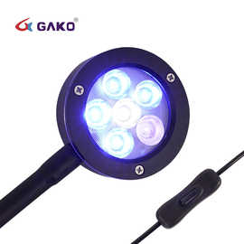 GAKO Q2-B开关迷你全光谱珊瑚灯海缸灯海水灯360度可调海缸照明灯