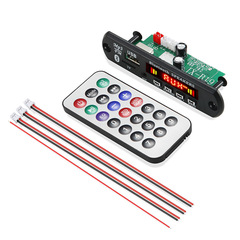 12V Bluetooth MP3 Decoder Board with Built-in Amplifier 2*40W, Color Screen, Recording and Calling Function, Lossless Main Board with Bluetooth B19