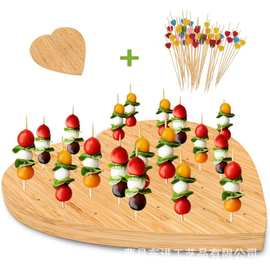 创意木质心形棒棒糖置物架小串糖葫芦陈列展示架实木摆摊道具支架