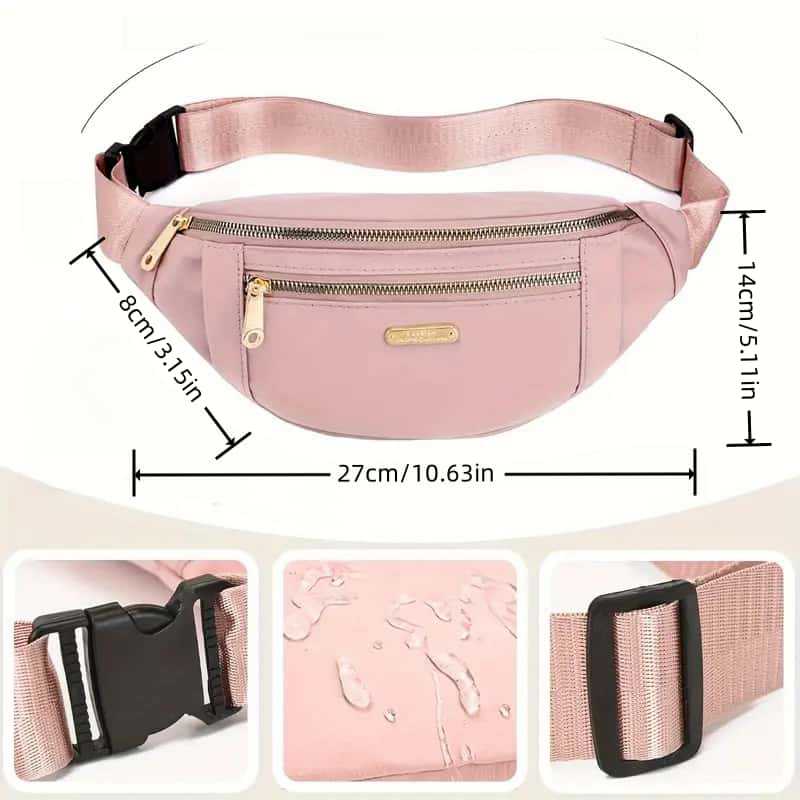 Bolsa de cintura deportiva transfronteriza de alta capacidad multifuncional nueva moda bolso de teléfono móvil negocio billetera