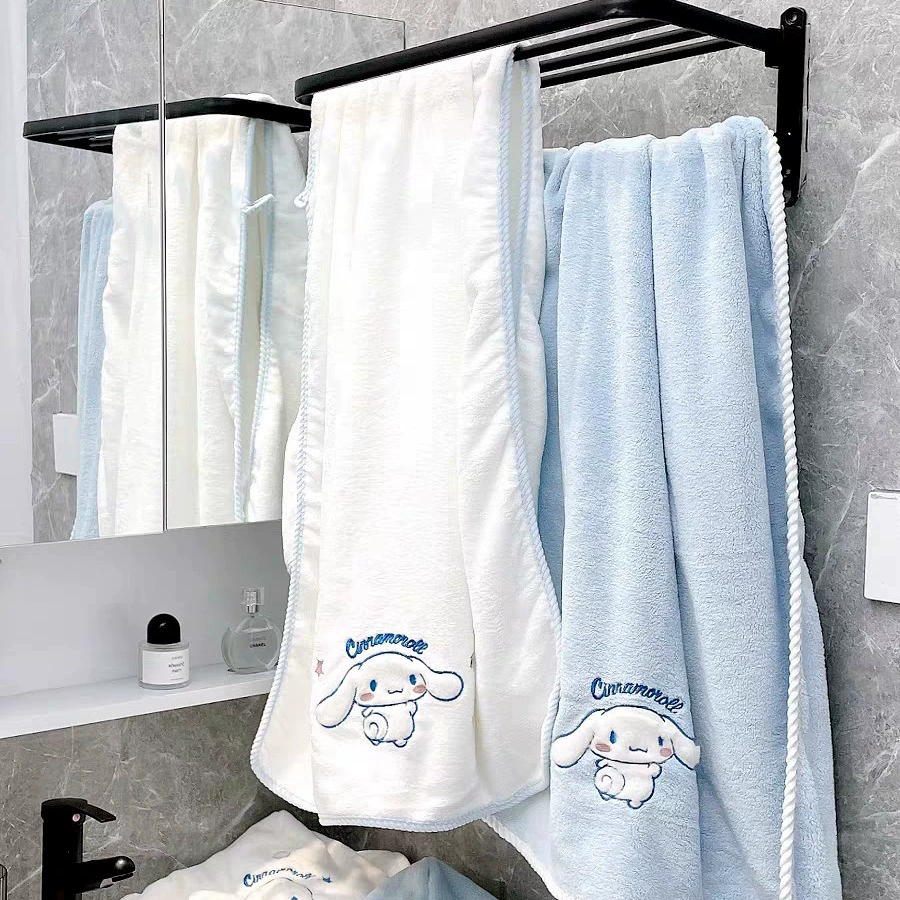 Bath towel, soft coral quick dry set, water absorbent, increased thickness