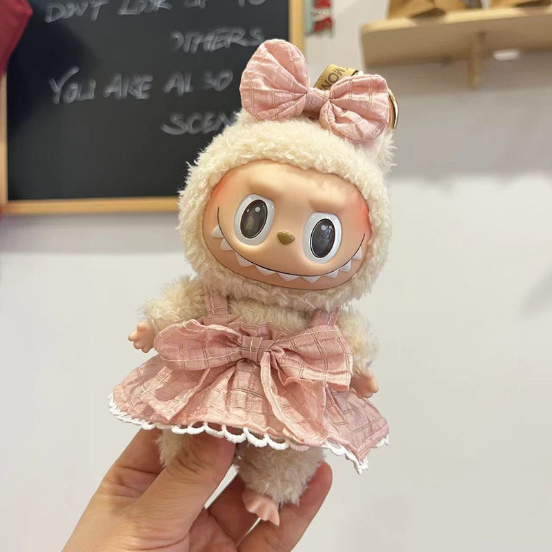 ソースメーカーのみの服】17cmペンダント ラブブ服 ブラインドボックス ラブブ人形 人形服 クールブラック カラフル|undefined