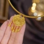 百搭金色流苏脖圈风铃