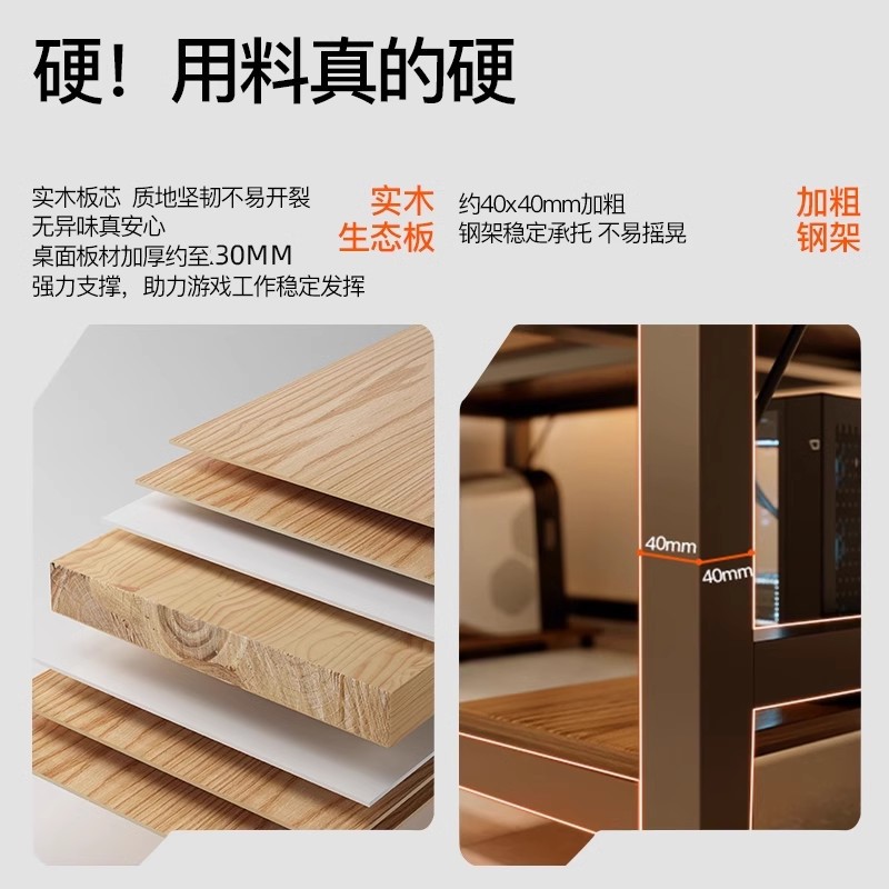 Escritorio para computadora de escritorio Escritorio para estudiantes en casa Escritorio para aprender a escribir Escritorio Dormitorio Escritorio doble para deportes electrónicos Escritorio de trabajo