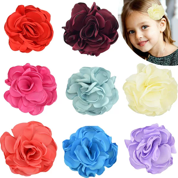 Korean Style Children's Flower Hairpin Headwear Princess Hair Flower Clip Hair Accessories Little Girl Stage Performance Hairpin Decoration