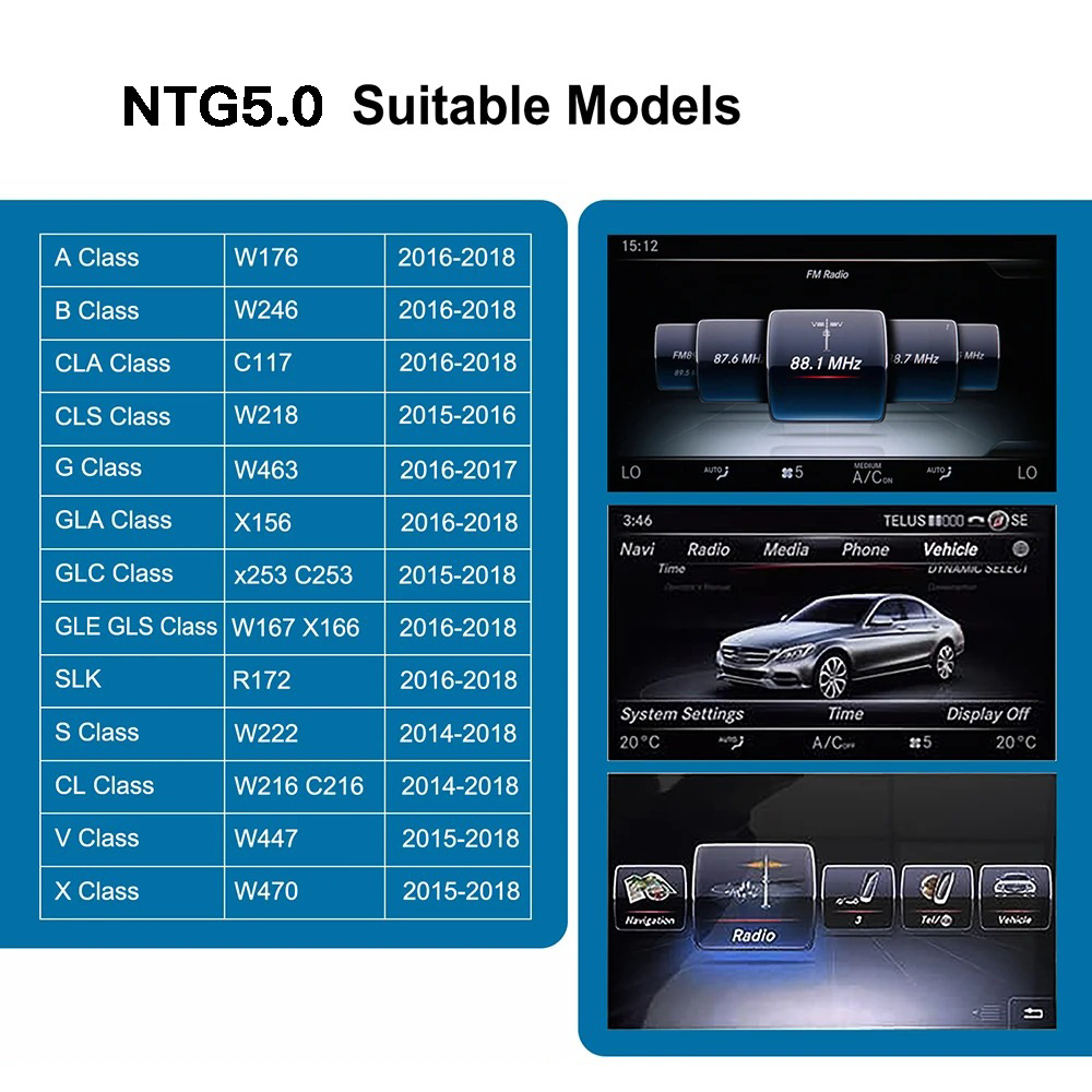 Cross-Border Suitable for Mercedes-Benz Ntg 5.0 System Wireless Carplay Android Auto Decoder