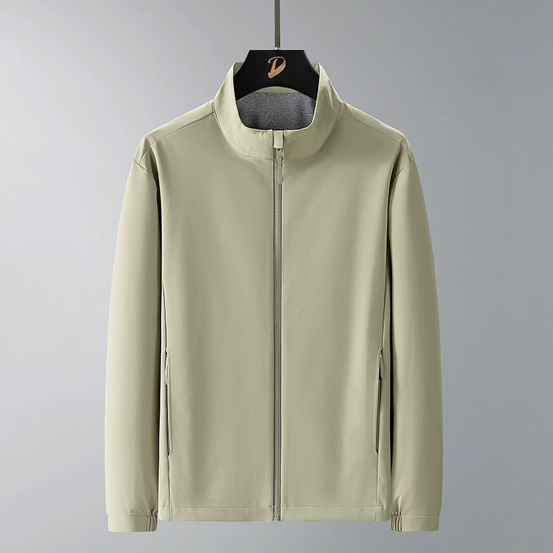 Мужская модная куртка с воротником-стойкой для спорта и отдыха на открытом воздухе, осенне-зимняя деловая свободная ветрозащитная куртка большого размера для мужчин