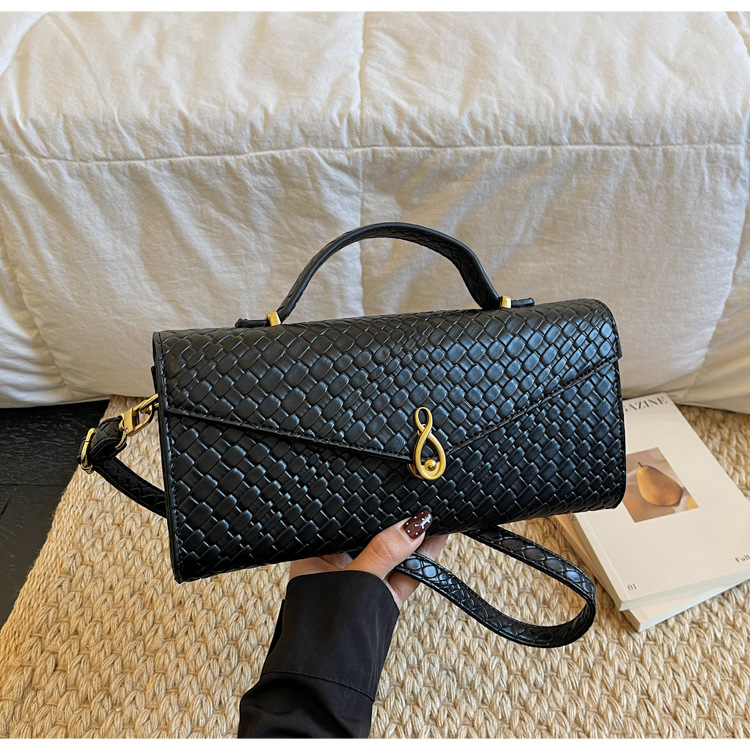 Nicho trenzado bolso de patrón de mujer 2026 bolso de moda retro lujoso exterior bolso de hombro sobre image 7