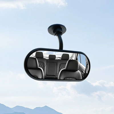Car Rearview Mirror Auxiliary Mirror, Interior Sun visor rearview mirror - paste-style