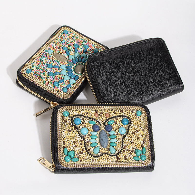 Women's Butterfly Pu Leather Side Zipper Wallets display picture 6