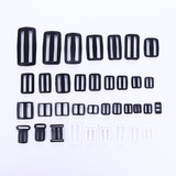 Plastic Japanese buckle Japanese buckle plastic three-gear adjustable buckle open Japanese buckle square buckle plastic Japanese buckle