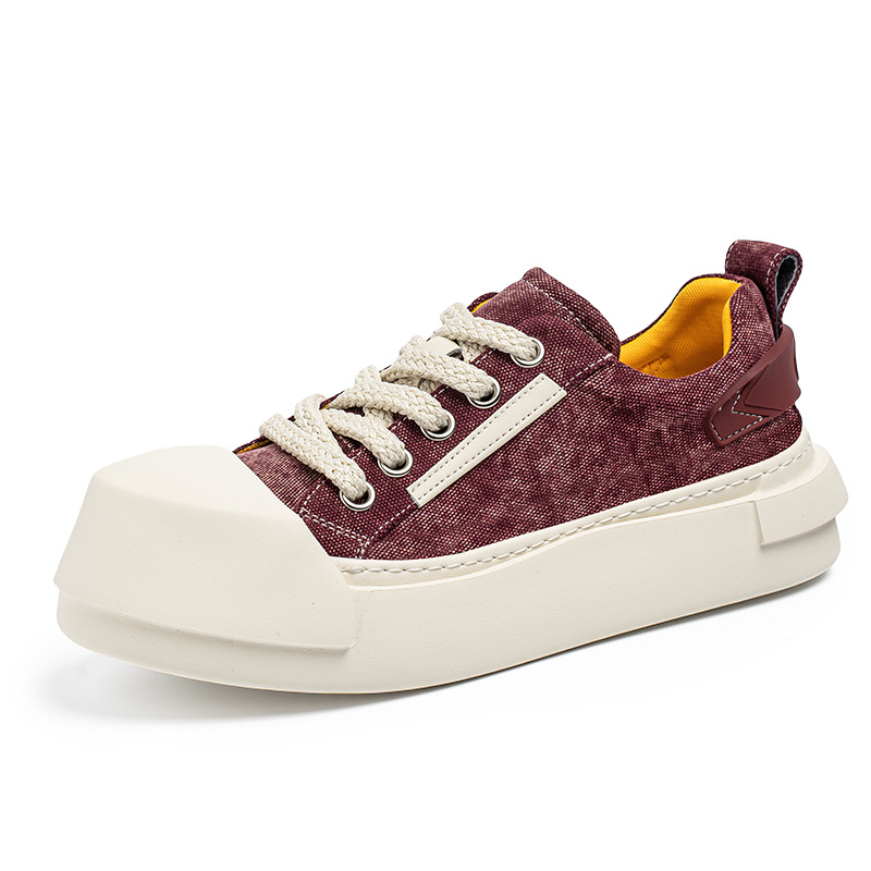 25 nuevos zapatos feos y lindos de mezclilla de moda nacional, zapatos casuales de fondo disueltos, zapatos casuales de moda ligeros y transpirables