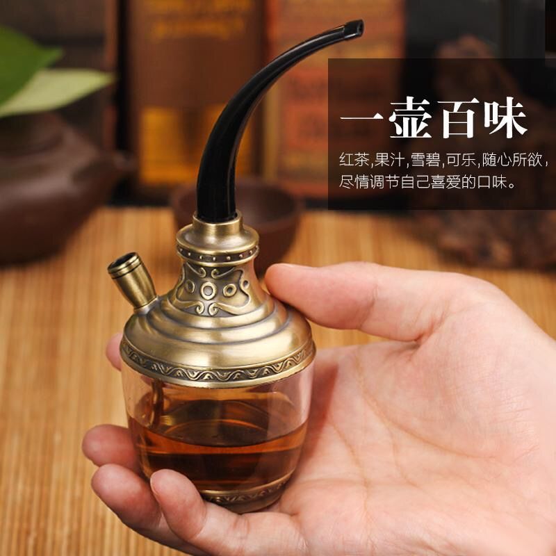 Cross-Border Dual-Use Water Pipe Double Filter Magnetized Filter Hookah Healthy Hookah Bag Fine Smoke Cigarette Holder Wholesale