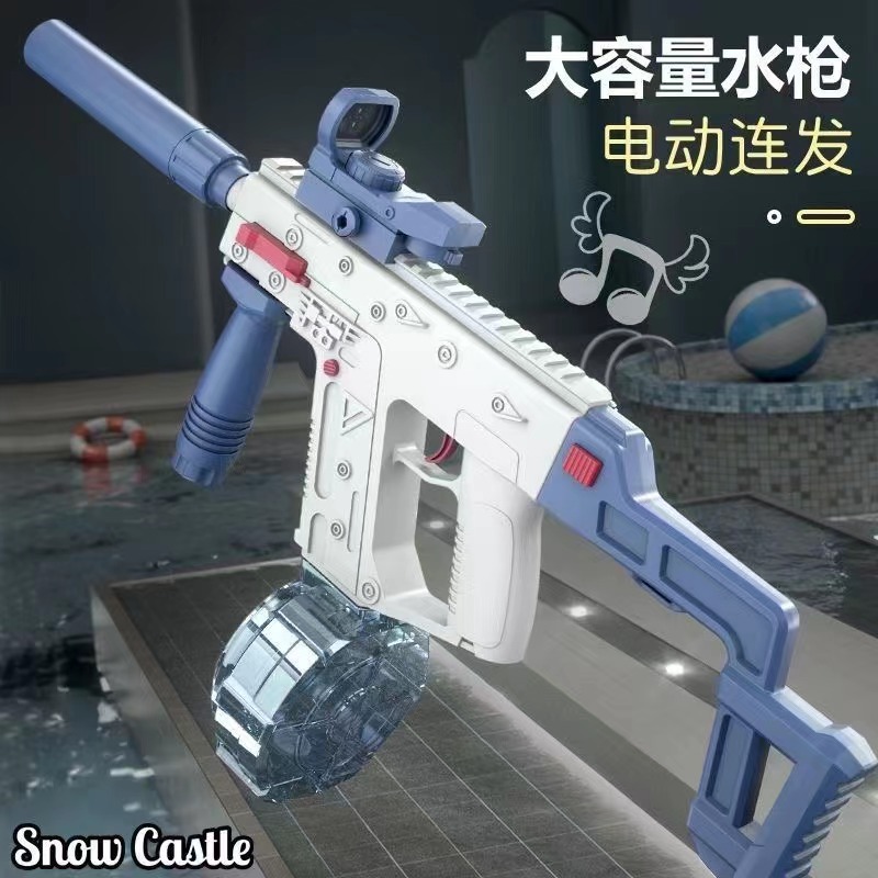 Transfronterizo caliente larga corta espada eléctrica continua pelo pistola de agua automática de alta presión pistola de agua Glock juguete de agua
