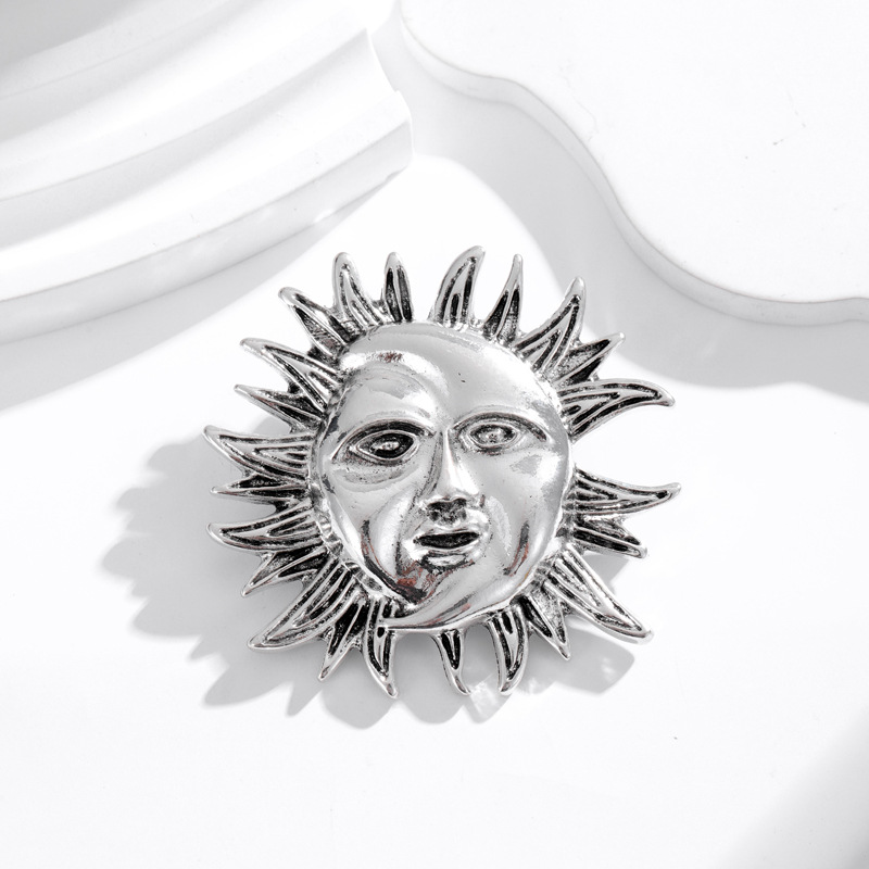 Elegant Pin Sun Alloy Plating Unisex Brooches display picture 4