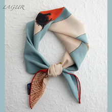 童话镇~真丝围巾桑蚕丝丝巾发带绑发绑包夏季薄款女2024新款方巾