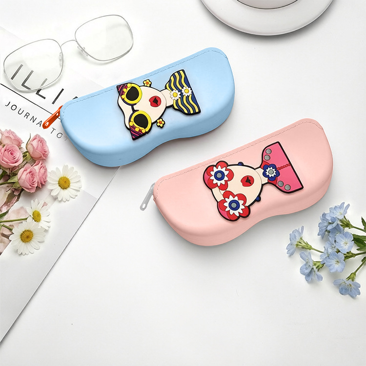 Cross-border best-selling silicone glasses case, portable sunglasses storage bag, sunglasses storage box, DIY silicone glasses case Cross-border best-selling silicone glasses case, portable sunglasses storage bag, sunglasses storage box, DIY silicone glasses case
