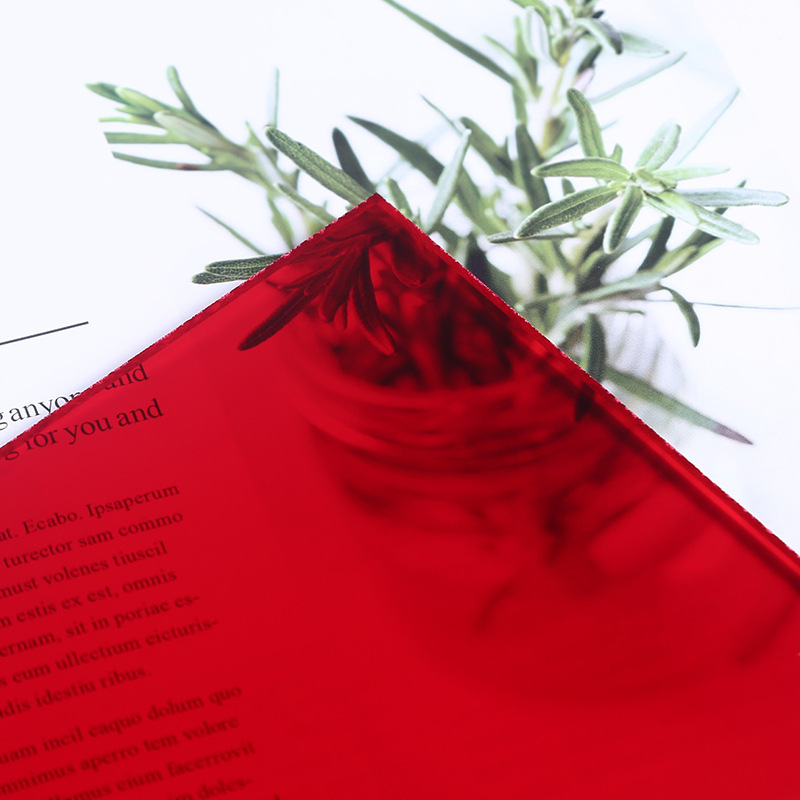 透明红色亚克力板防静电遮光抗压有机玻璃板PMMA塑料板激光切割