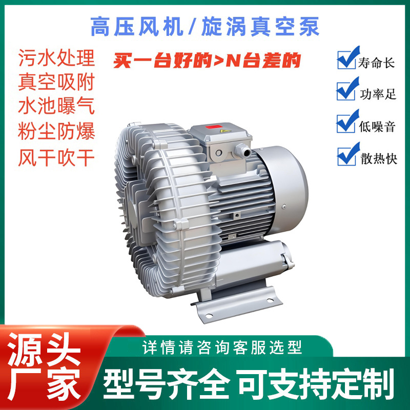 2HB830-7AH07气环式真空泵污水厂曝气降解配套4.3KW风机