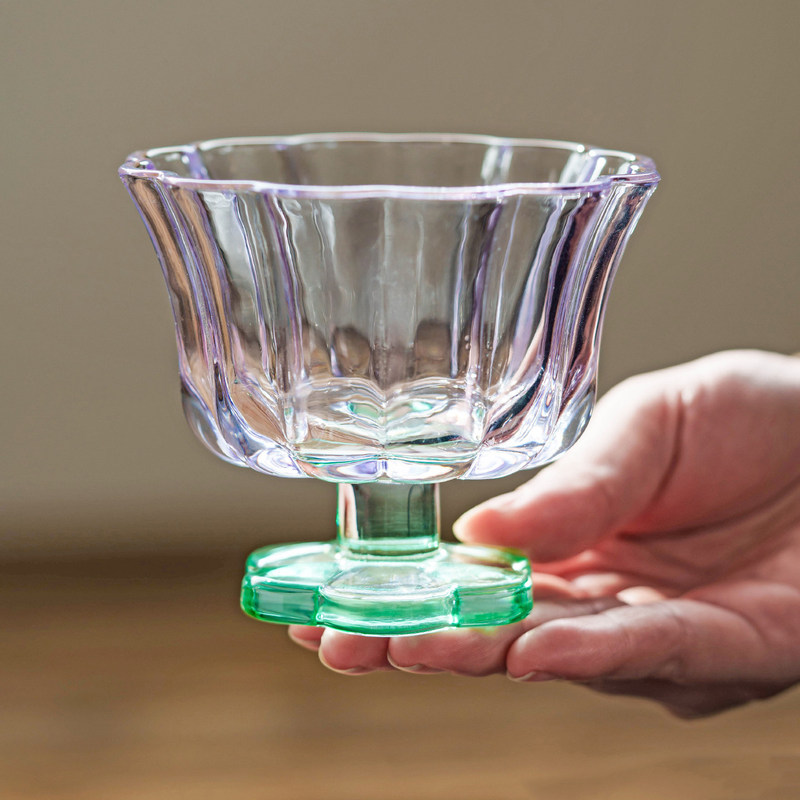 Factory-Made Half-Flower Glass Cup for Women, High Aesthetic Value, Tall Juice Cup, Tea Cup, Stunning Dessert Cup, Milk Cup Factory-Made Half-Flower Glass Cup for Women, High Aesthetic Value, Tall Juice Cup, Tea Cup, Stunning Dessert Cup, Milk Cup