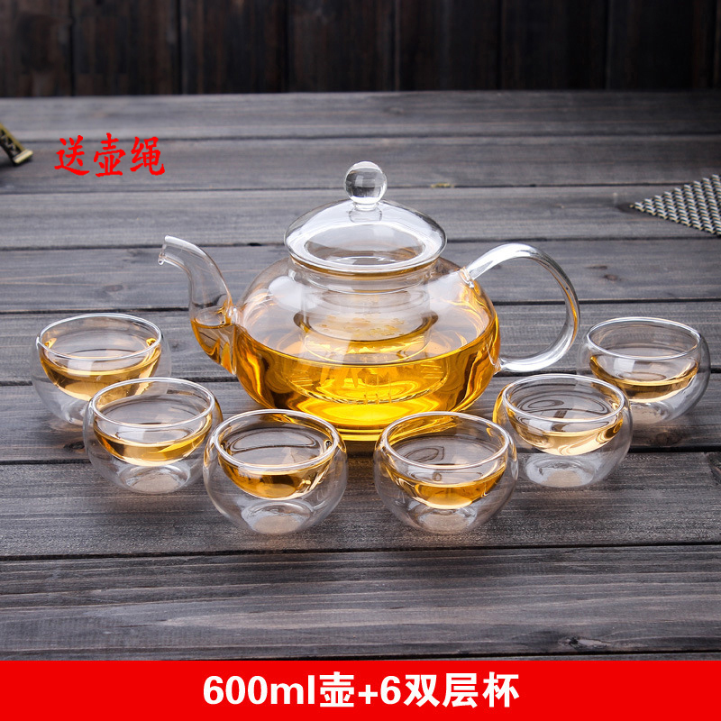 600ml 냄비에는 이중 컵 6개가 포함되어 있습니다.