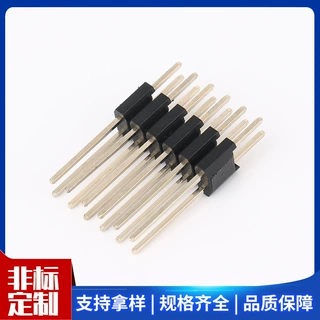 厂家供应排针间距2.0 双排 90度非标定 制母排方孔直插通孔排批发