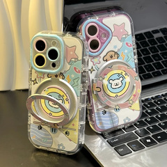 播放线小狗适用苹果16羽纱奶油手机壳iPhone15promax卡通14/13个